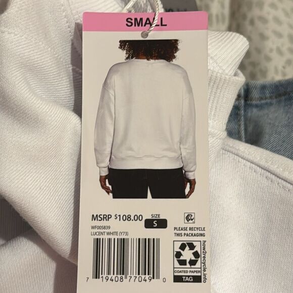 WILDFOX LADIES GRAPHIC SWEATSHIRT OVERTHINKER IN A SIZE SMALL CREWNECK AND NWT - Picture 6 of 6